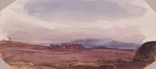 Landscape with Farm Buildings, c1840s. Creator: John Phillip.
