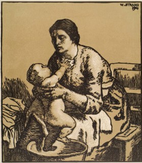 The Bath, 1904. Creator: William Strang.