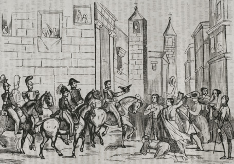 First Carlist War, (1833-1840): General Espartero's entry into Bilbao, Third Siege of Bilbao...1845. Creator: Unknown.