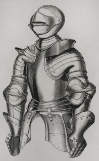 15th century flat armour, French, 1877.  Creator: Unknown.