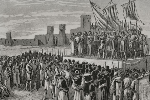 Proclamation of Ferdinand I of Aragon in Caspe, 1890.  Creator: Unknown.