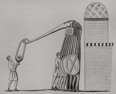 Device for throwing stones, Middle Ages, 13th century, (1877).  Creator: Unknown.