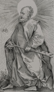 Saint Peter, (1st century BC - 67 AD), one of the apostles of Jesus of Nazareth, 1519 ( 1877).  Creator: Unknown.