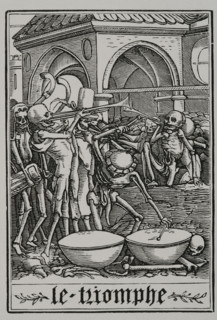 The Triumph - Bones of all the dead, 1538, (1877).  Creators: Unknown, Hans Holbein the Younger.