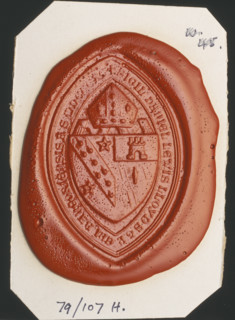 Seal impression: Bishop Lloyd of Bangor, 1890-1899. Creator: Unknown.