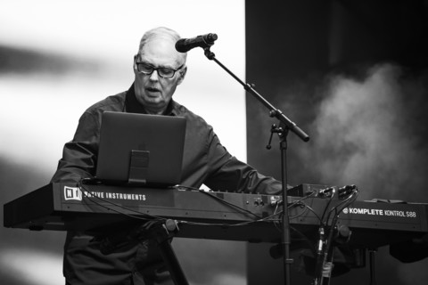Paul Humphreys, OMD, live at Heritage Live, Audley End House, Essex, Aug 2023. Creator: Annapaola Marchesani.