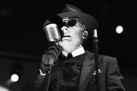 Dave Vanian, The Damned live at Alexandra Palace, London, Apr 2023. Creator: Annapaola Marchesani.