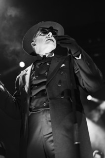 Dave Vanian, The Damned live at Alexandra Palace, London, Apr 2023. Creator: Annapaola Marchesani.