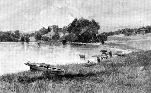 Eastwell Park: the old church and the lake, 1895. Creator: Unknown.