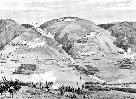 The War in Eastern Asia: the Storming of Port Arthur by the Japanese, 1895. Creator: George Meisenbach.