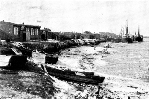 Farewell until Spring:...last steamers leaving Niuchuang as the ice [comes] down in big floes, 1895. Creator: Unknown.