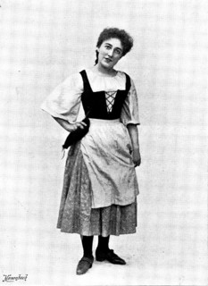 Hänsel and Gretel,'' at the Gaiety Theatre: Miss Jeanne Douste as Gretel, 1895. Creators: George Meisenbach, George Henry Hana, Hana Studios Ltd.	Hänsel and Gretel,'' at the Gaiety Theatre: Miss Jeann...
