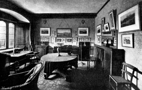 The late Lord Randolph Churchill: room occupied by Lord Randolph Churchill at Merton College, 1895. Creator: Hills and Saunders.