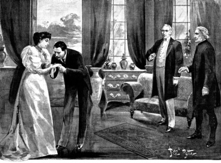 A Leader of Men, the new play at the Comedy Theatre, 1895. Creator: George Meisenbach.