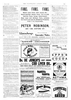 Page of advertisements, 1895. Creator: Unknown.