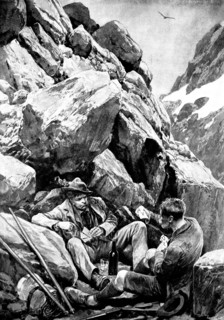 Tyrolese Poachers in Hiding, 1895. Creator: Lascelles.