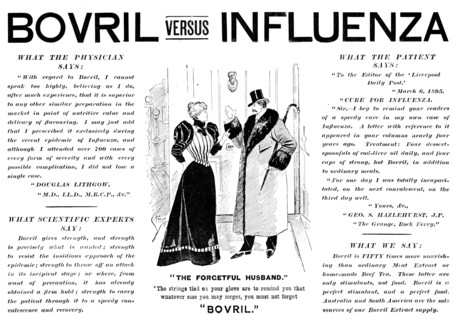 Advertisement for Bovril, 1895. Creator: Unknown.