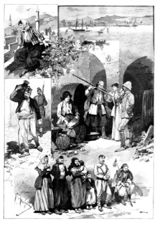 The Question of the Retention of Cyprus: sketches in the island, 1895. Creator: Unknown.