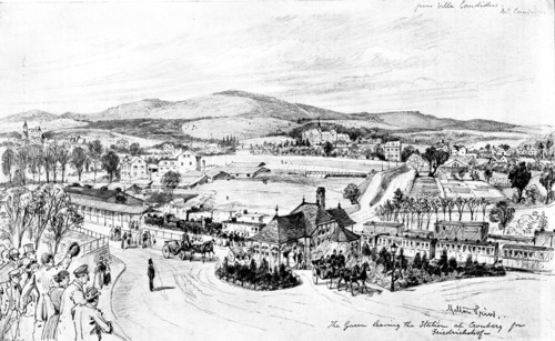 The Queen's Visit to...Friedrichshof: general view of Kronberg...showing the Castle, 1895. Creator: George Meisenbach.