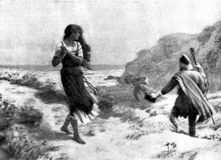 Pictures from the New Gallery: [Scene from] The Tempest...A. Foord Hughes, 1895. Creator: Unknown.