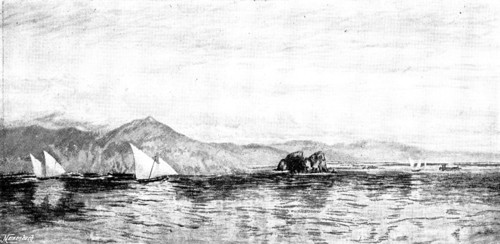 Pictures from the Royal Academy: The Isles of the Sirens - J. Brett, A.R.A., 1895. Creator: George Meisenbach.