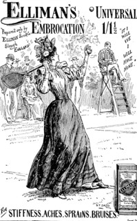 Advertisement for Elliman's Universal Embrocation, 1895. Creator: Joseph Swain.