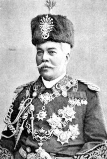 His Highness the late Sultan of Johore, G.C.M.G., K.C.S.I., 1895. Creator: Herr Nache.