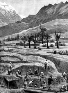 The Chitral Expedition: the Siege of Reshun, 1895. Creator: P Naumann.