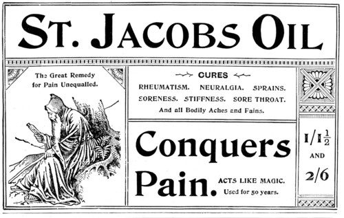 Advertisement for St. Jacobs Oil, 1895. Creator: Unknown.