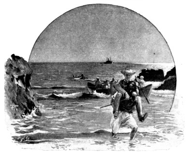 A Visit to Tafilet: landing in Saffi, 1895. Creator: Carl Hentschel.