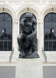 The Thinker, modelled and cast in 1903. Creators: Auguste Rodin, Alexis Rudier Foundry.