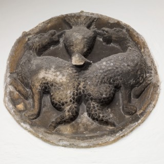 Roundel with Pair of Dragons, between 12th and 13th century. Creator: Unknown.