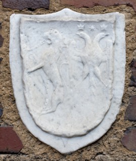 Coat of Arms of the Swiss Luder Family and of the Lund Family, from Schleswig, 15th century. Creator: Unknown.