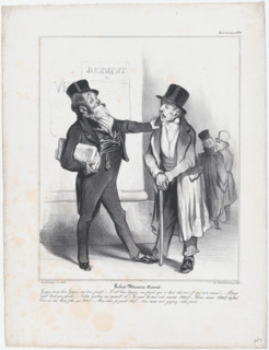 Plate 10: Robert Macaire, solicitor, from 'Caricaturana,' published in Les Robert Macaires..., 1838. Creator: Honore Daumier.