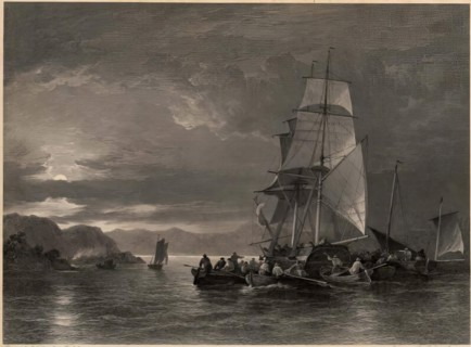 The Smugglers' Brig Jumping Jenny After E.T. Crawford. Creator: Robert Anderson.