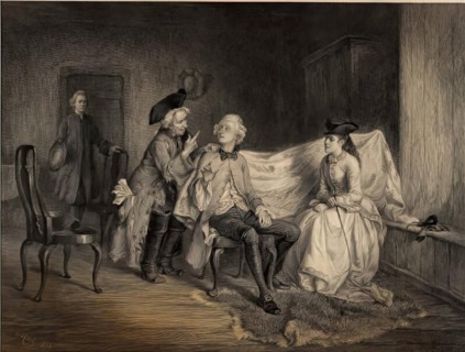 Peter Peebles capturing Allan Fairford, c1870s. Creator: Robert Anderson.