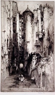 Advocates' Close, Edinburgh, c1912. Creator: Hedley Fitton.