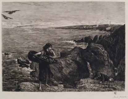 The Mushroom Gatherers, c1879. Creator: James Clarke Hook.