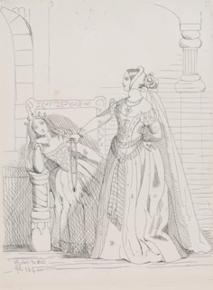 Leonore And Imperiale, (ASE 27), 1841. Creator: Queen Victoria.