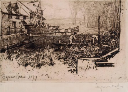 The Old Mill, c1864. Creator: Francis Seymour Haden.