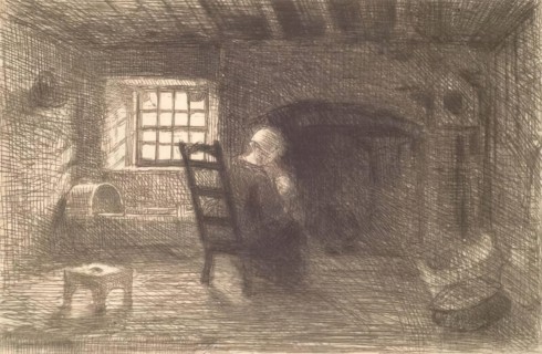 Cottage Interior, c1840-1860s. Creator: William Dyce.