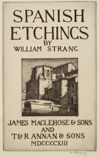 Spanish Etchings - Title Page (San Gil, Burgos), 1913. Creator: William Strang.