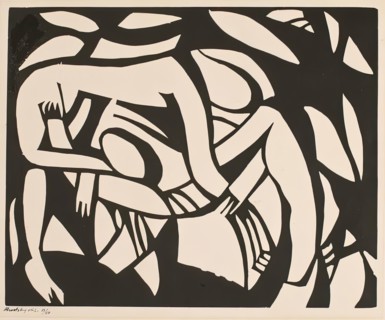 The Wrestlers. Creator: Henri Gaudier-Brzeska.
