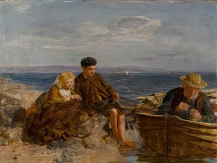 The Old Net, Exh. 1869. Creator: William McTaggart.