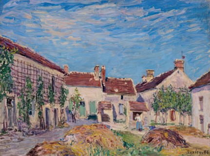 Une Cour aux Sablons, 1885. Creator: Alfred Sisley.