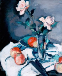 Still Life - Roses and Apples, c1920s. Creator: Samuel John Peploe.
