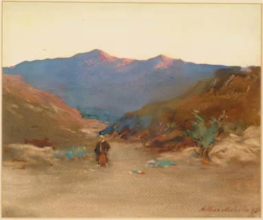 Sunset in Morocco, 1895. Creator: Arthur Melville.