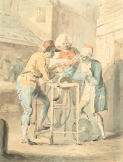 Scissor Grinder in the Canongate, Edinburgh, c1818. Creator: John Burnet.