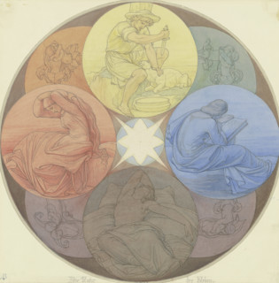 The Nature of Colors and Their Appearance at the Four Times of Day, 1863. Creator: Eduard von Steinle.