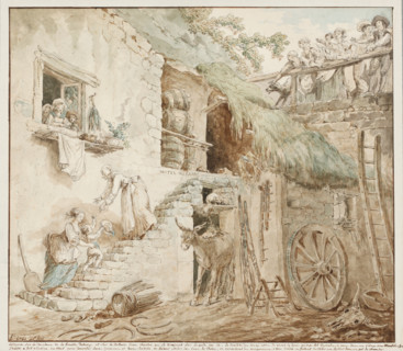 Allegory of the Fall of the Barry Family, c1774. Creator: Hubert Robert.